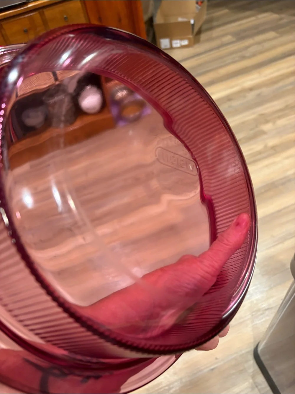 Corningware cranberry colored